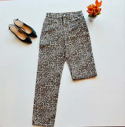Cello Jeans Jeans altos estampado de animal print AM19758RS