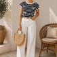 Blusa de rayas con moños TB8892