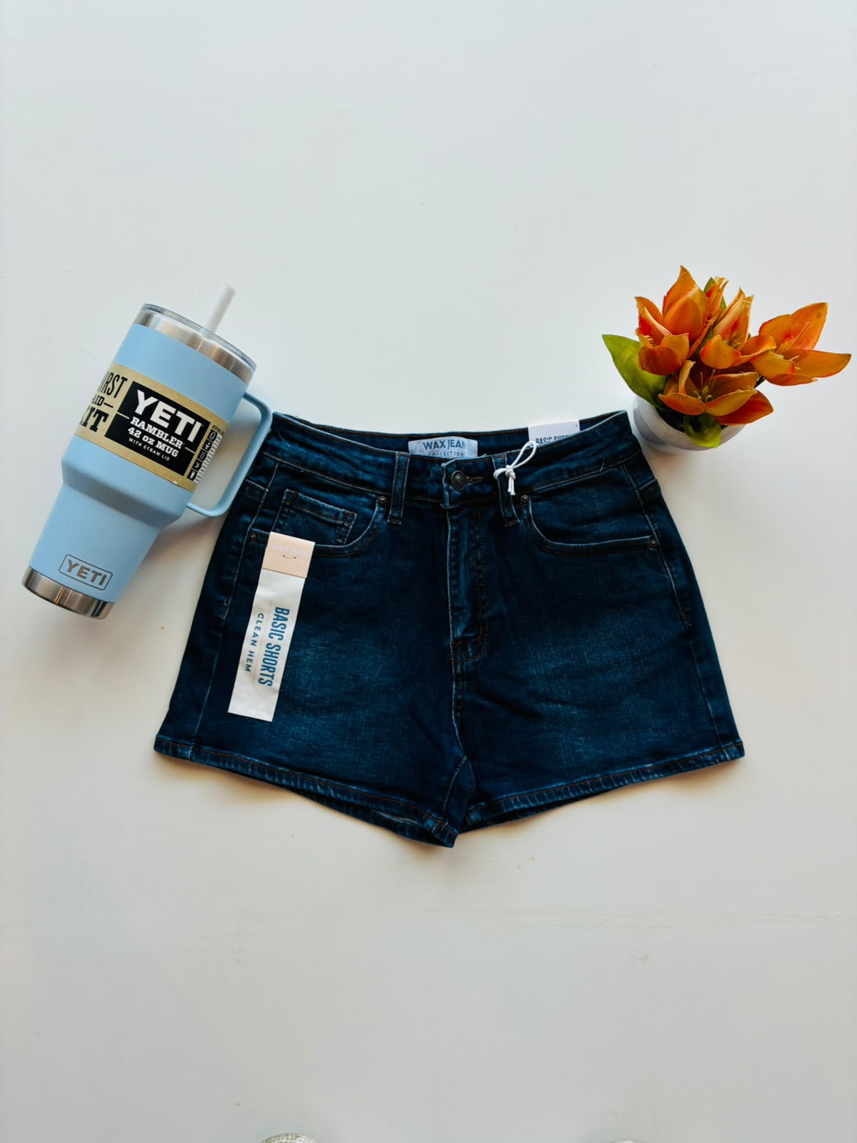 Wax Jeans Shorts Hem Clean 90346