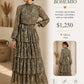 Maxi vestido con olanes ID18101