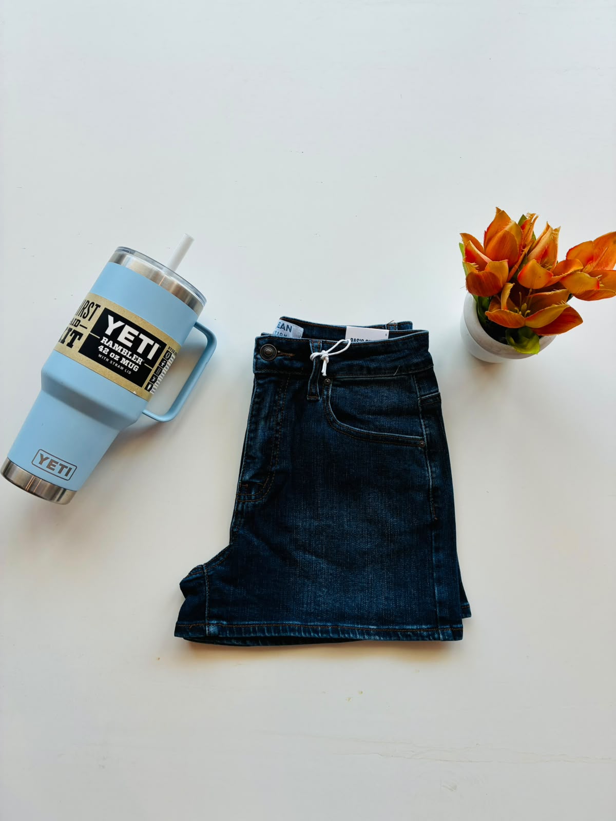 Wax Jeans Shorts Hem Clean 90346