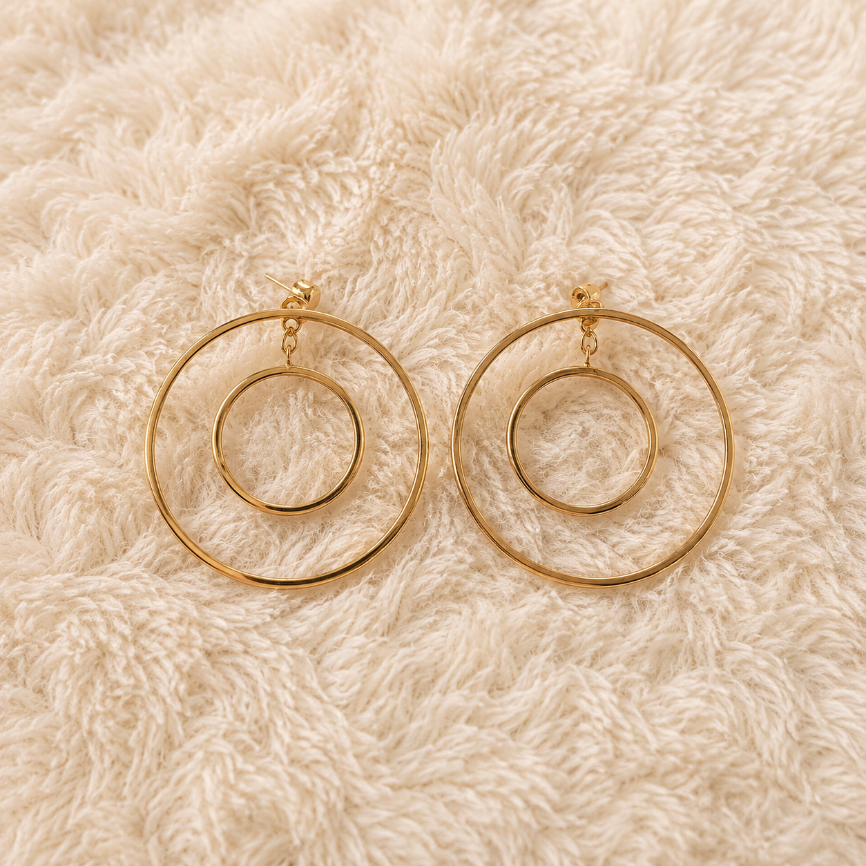 Aretes doble aro N3729