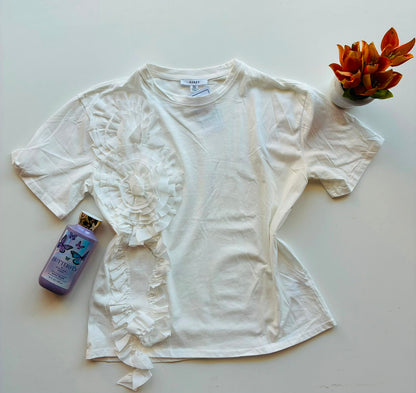Linzy Playera con flor T5866
