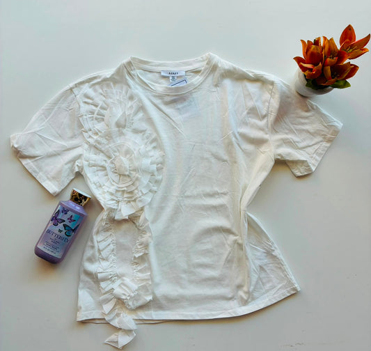 Linzy Playera con flor T5866