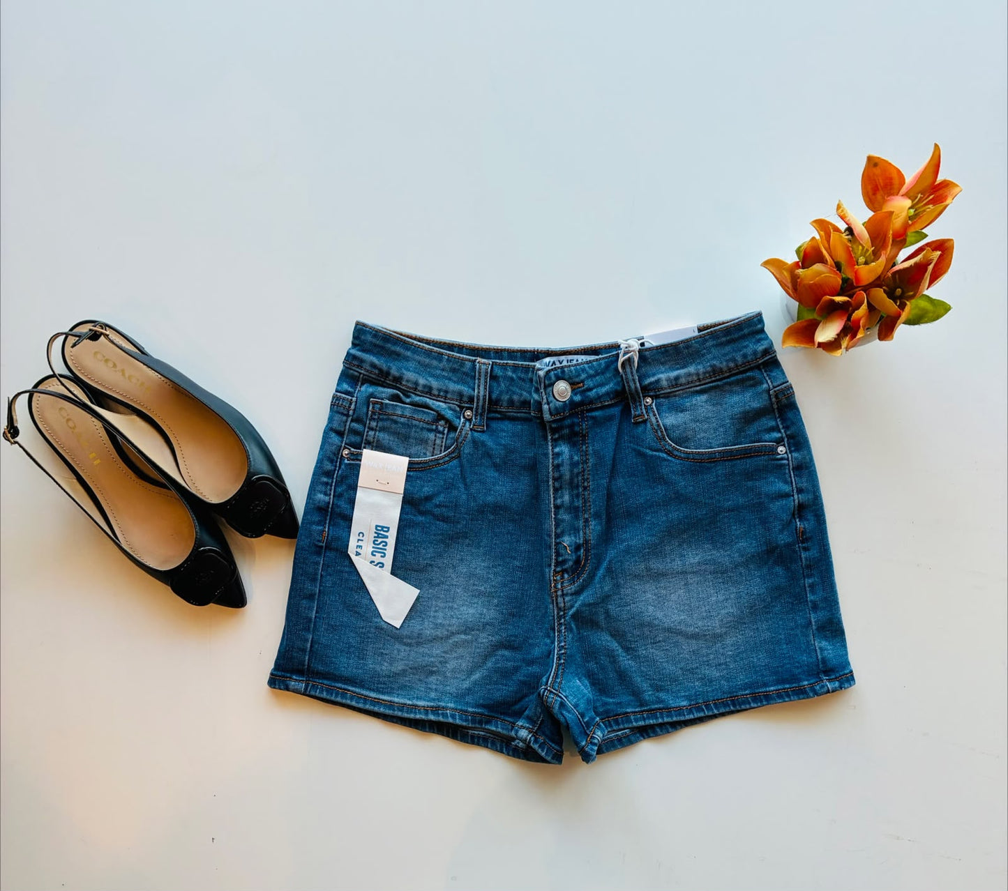 Wax Jeans Shorts Hem Clean 90346