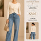 253191J Forever 21 Suéter Aperlado Tejido con Nudo al Frente