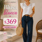 Blusa de manga corta con detalle de crochet al frente cuello v Tb8512