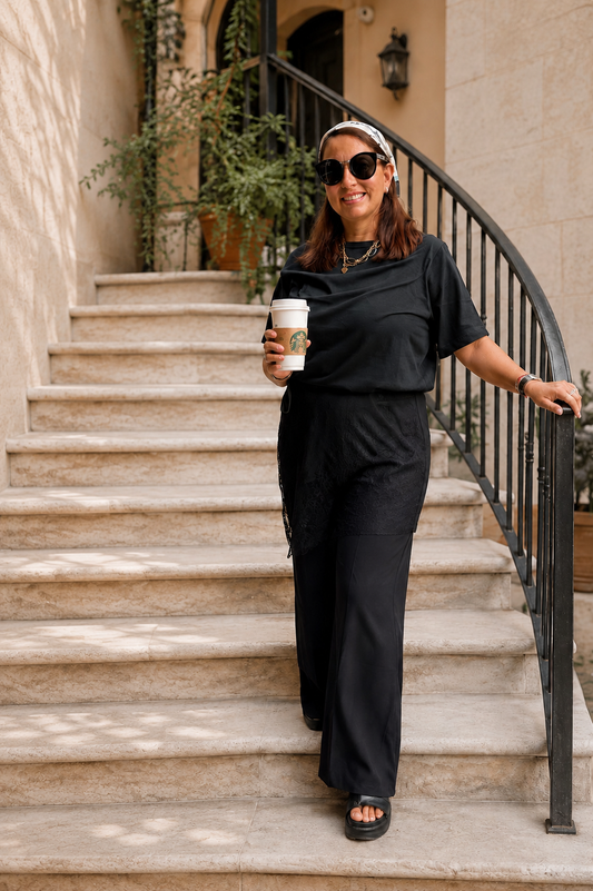 Linzy Pantalón con doble lazo P2493
