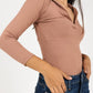 Pantiblusa de manga larga con escote