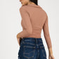 Pantiblusa de manga larga con escote