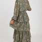 Maxi vestido con olanes
