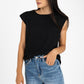Blusa sin manga con hombreras